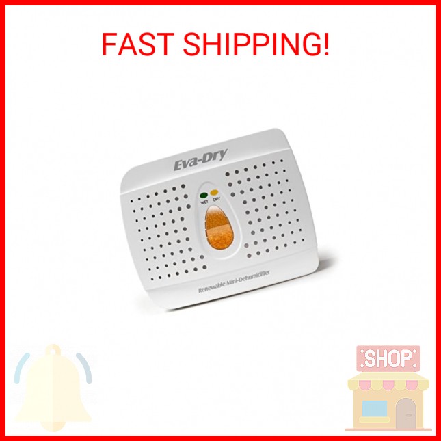 Eva-Dry Wireless Mini Dehumidifier, White (E-333)
