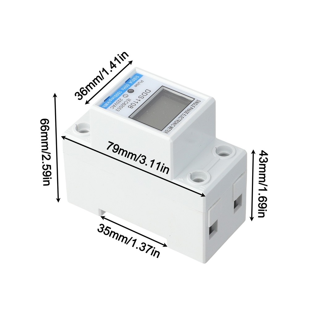 Single Phase LCD Electric Meter 80A for Accurate Energy Consumption Tracking