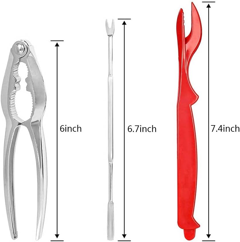 26 PCS Seafood Tools Include Crab Crackers, Seafood Scissors, Lobster Sheller, C