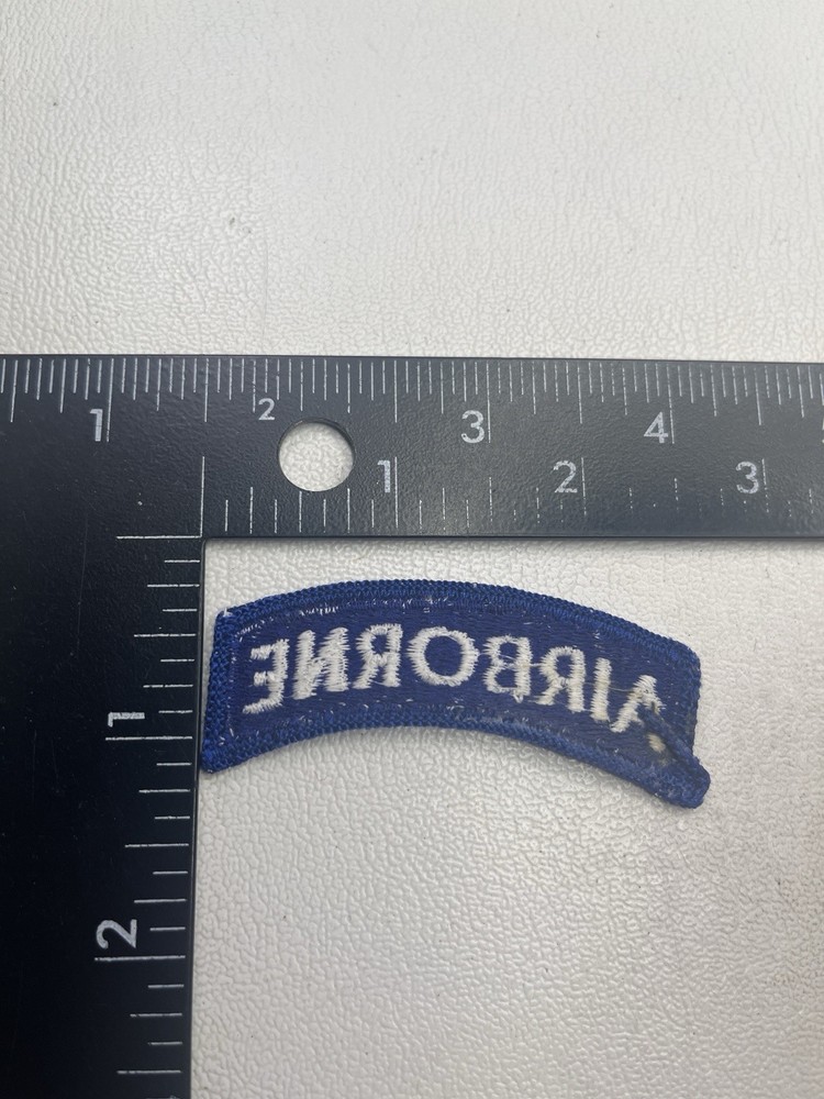 Military AIRBORNE Tab Patch (Blue & White) M006