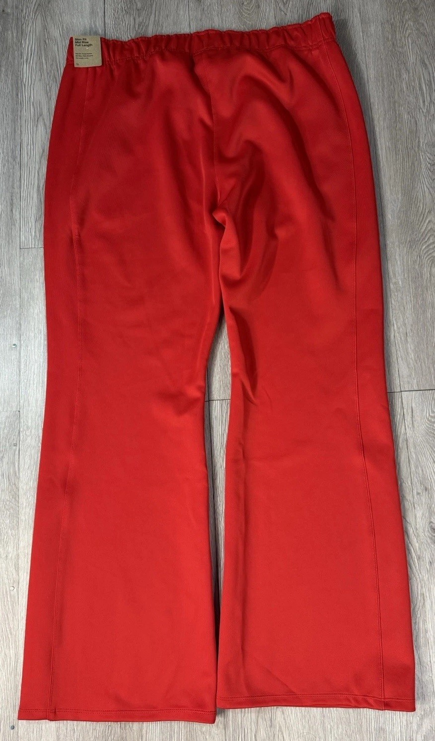 Nike Women New Sptcas Flare Pant Slim Fit Mid Rise Full Length HJ1016-657 Red XL