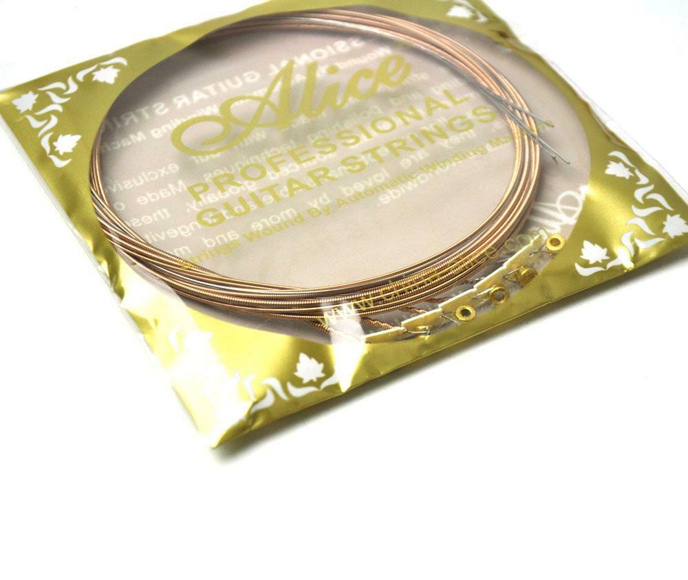 10Sets Alice Acoustic Guitar Strings Hexagonal Core Phosphor Bronze Wound AW436L