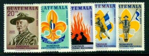 Guatemala 1966 BOY SCOUTS Baden Powell COMPLETE SET