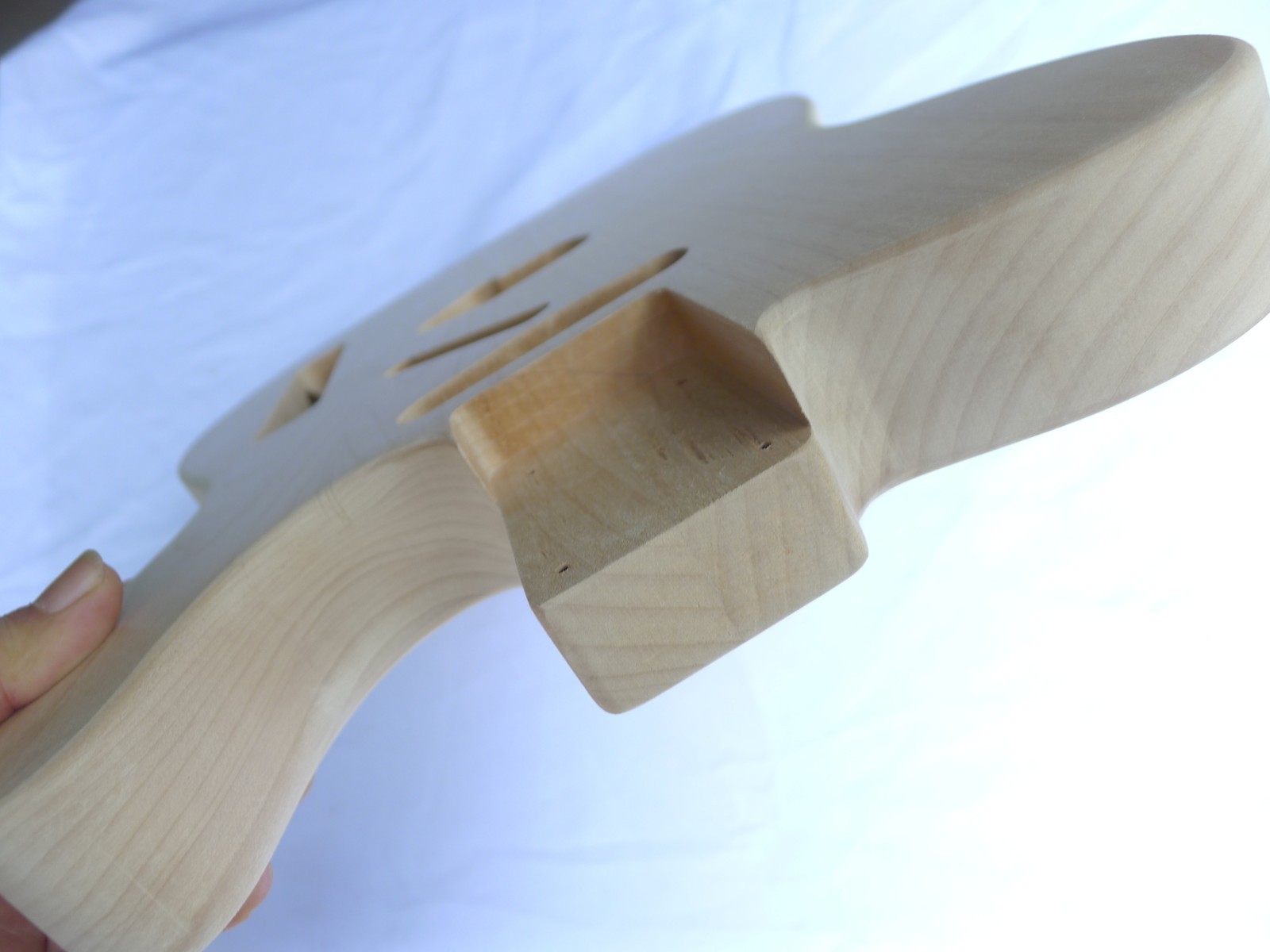 Tele Vintage Style Guitar Body 2 pcs Centre Joined Alder Unfinish ≦ 4.4Lbs