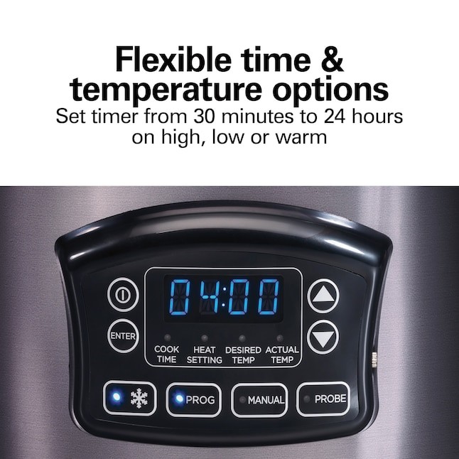 Hamilton Beach 6-Quart Programmable Small Slow Cooker
