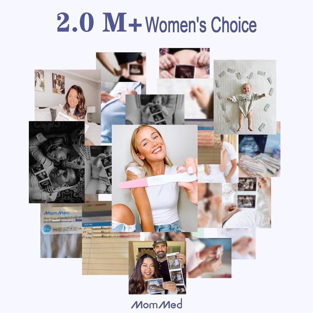 At-Home Ovulation & Pregnancy Kit - 15 Strips plus Tracker for Confidence