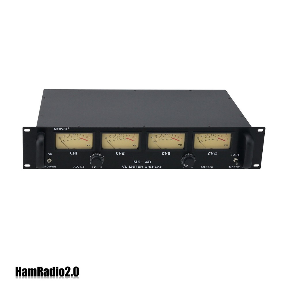 MK-4A 2U 4 VU Meter Display Audio VU Meter Level Meter for Audio Amplifier