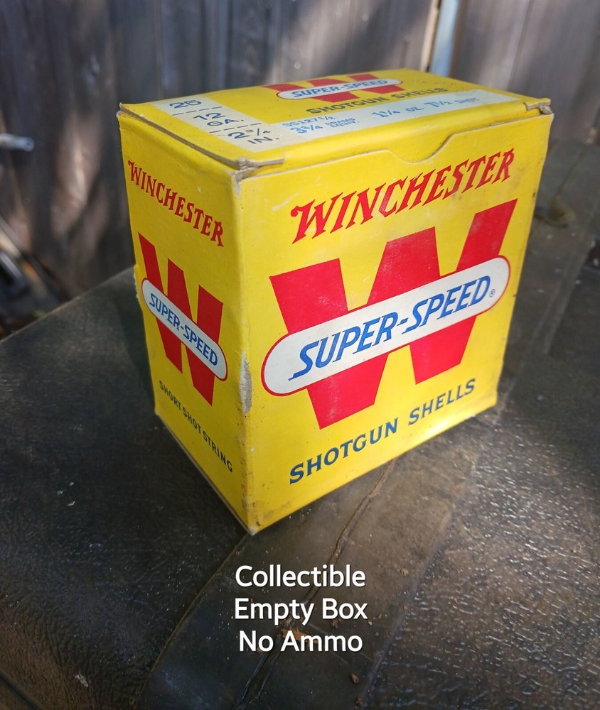 Antique Winchester Shotgun Empty Ammo Box