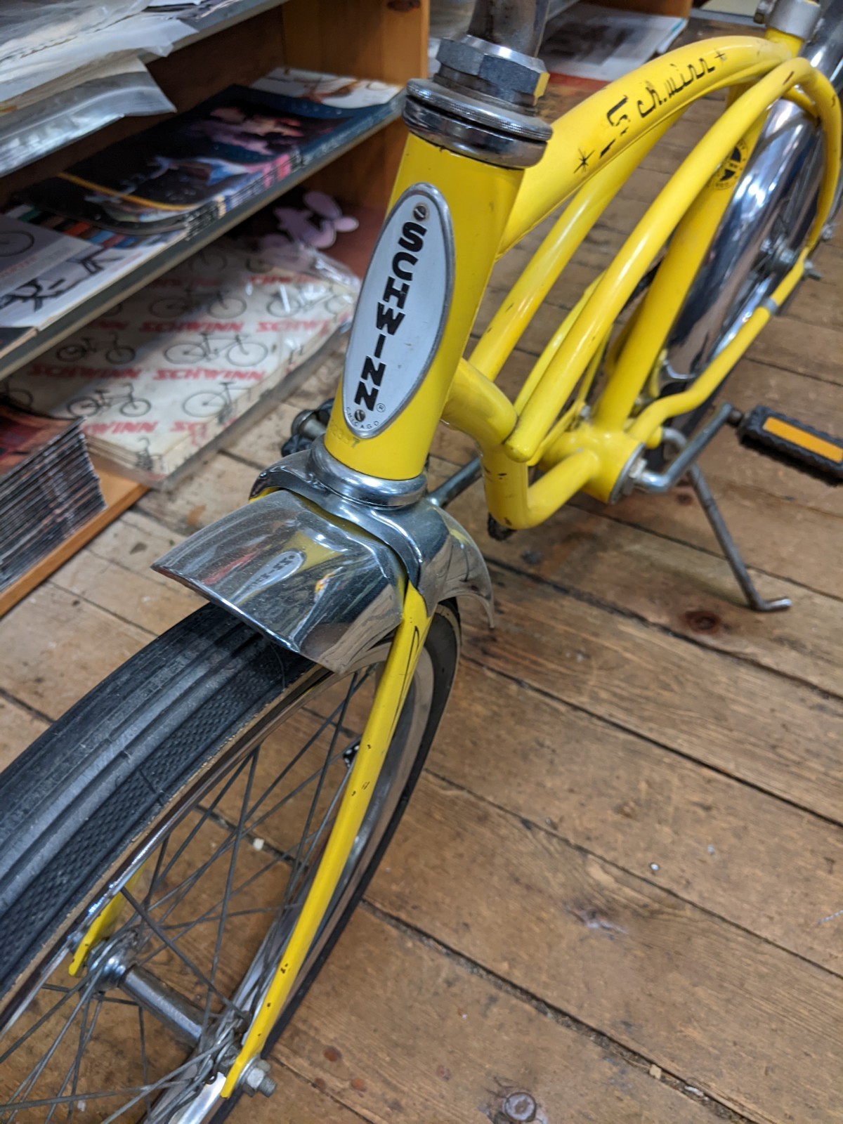 Original HK August 1974 Kool Yellow Schwinn Stingray 20" Single Speed Coaster