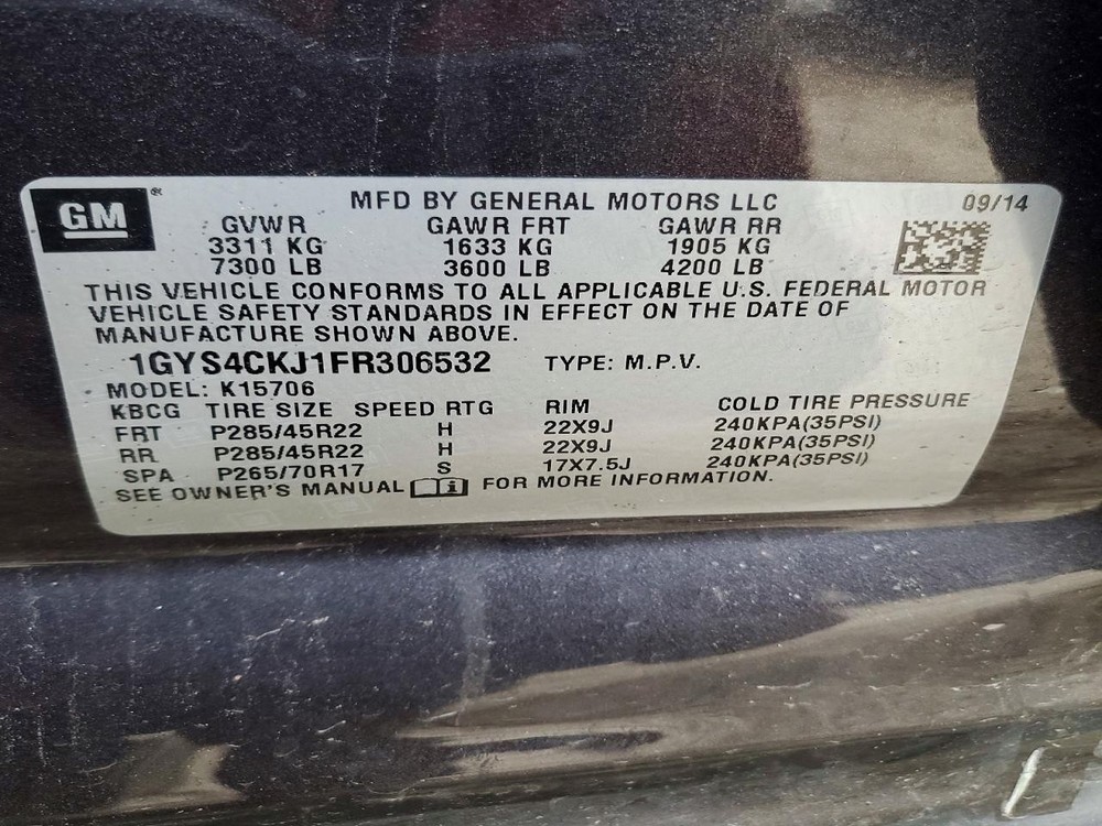 Used Blind Spot Detection System Warning Control Module fits: 2015 Cadillac Esca