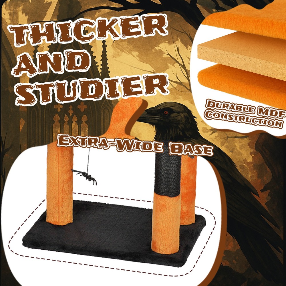 39.4" Halloween Cat Tree Cat Tower Cat Tree Spacious Cat Condo Scratching Posts