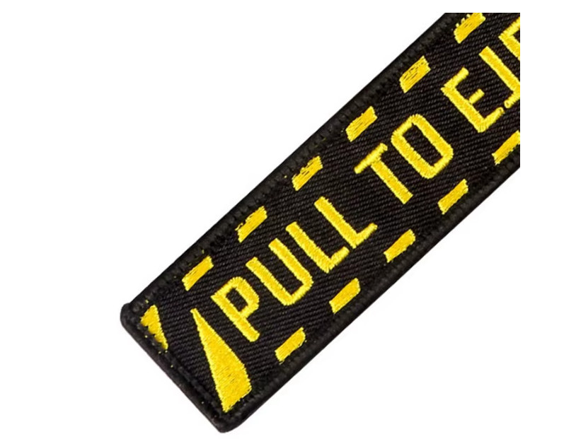 Pull To Eject Backpack Pendant Key Ring Woven Special Luggage Black Jet Pilot