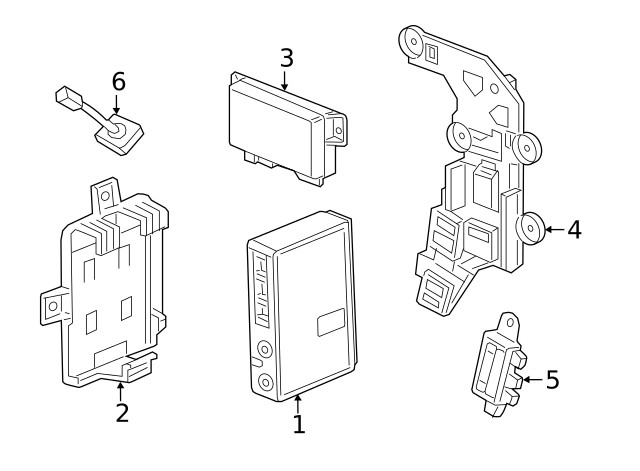 Genuine GM Communication Interface Module Bracket 22903443
