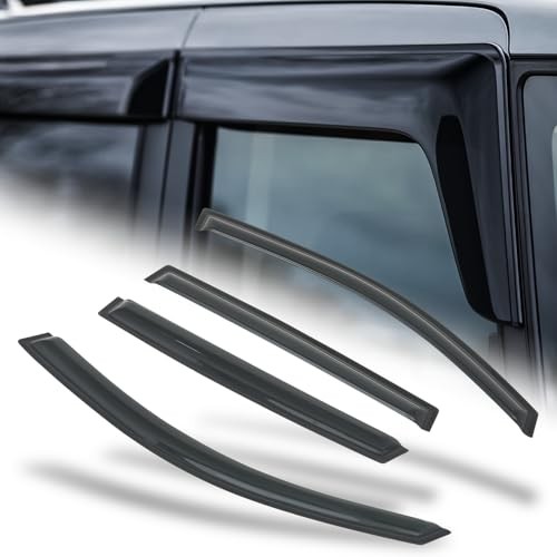 Window Visor Shade Compatible with 07-09 Acura MDX, Tape-On Rain Guards