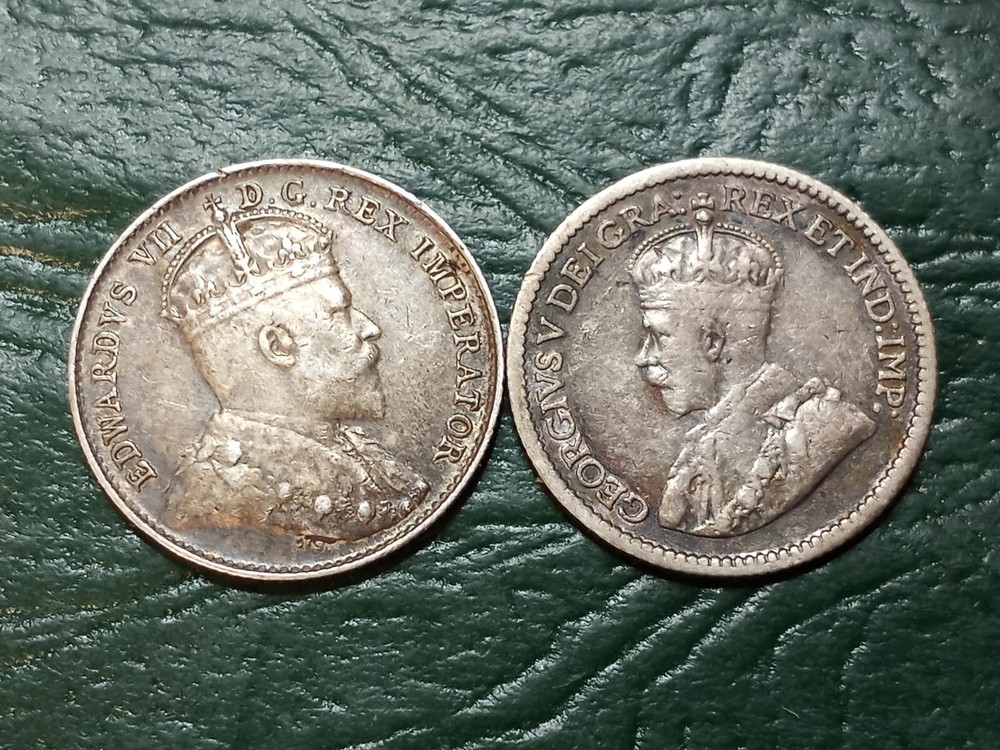 10 Higher Grade Assorted Canada 5 Cents - .925 Silver