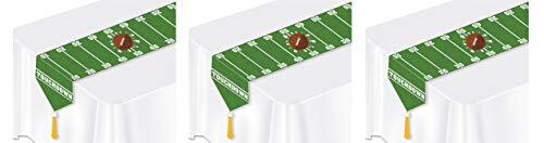 Printed Game Day Table Runners 3 Piece, 11" x 6', Multicolored