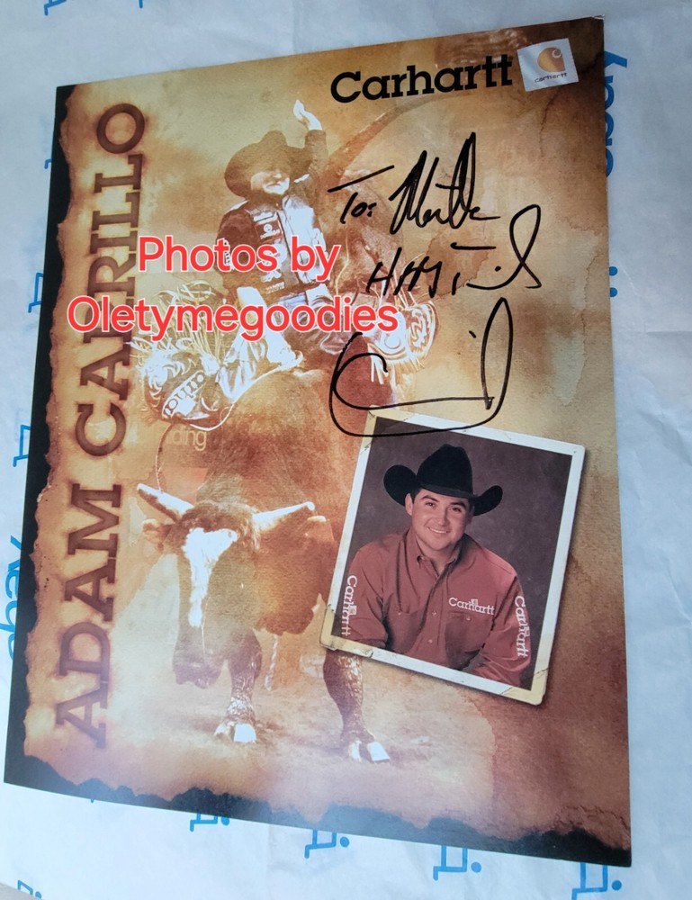 Adam Carrillo  PBR  Hand Signed 8 x 11