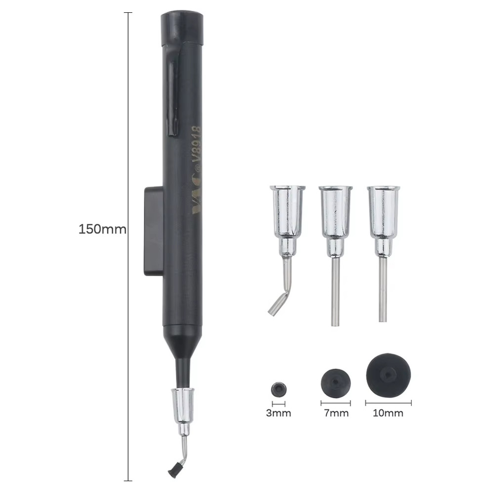 PLCC IC Chip Extractor Component Puller Removal Tool and Vacuum Suction Pen IC P