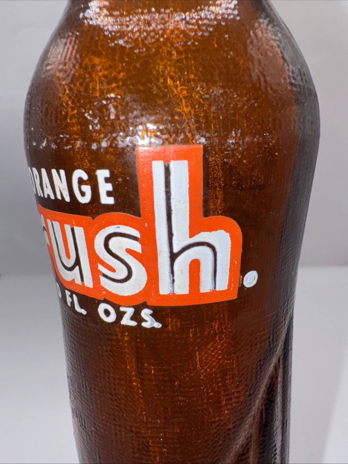 Orange Crush 10 oz Amber Brown Soda Bottle