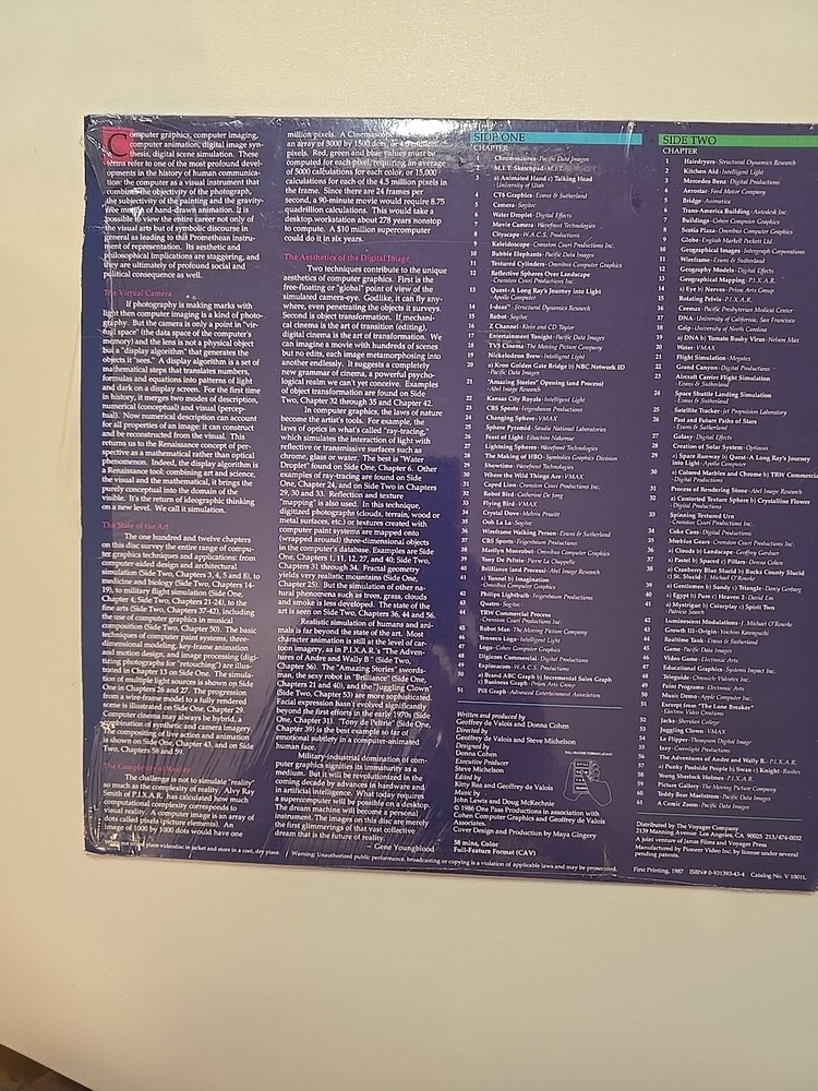 Dream Machine The Virtual Computer: An Anthology of Computer Graphics