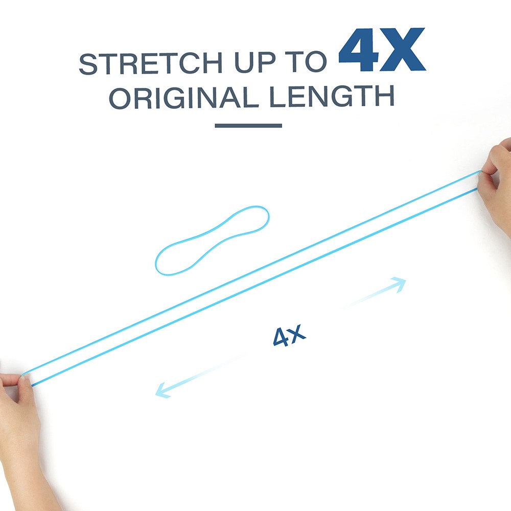 170 PCS Large Rubber Bands Long Rubber Bands Heavy Duty 4 Assorted Colors