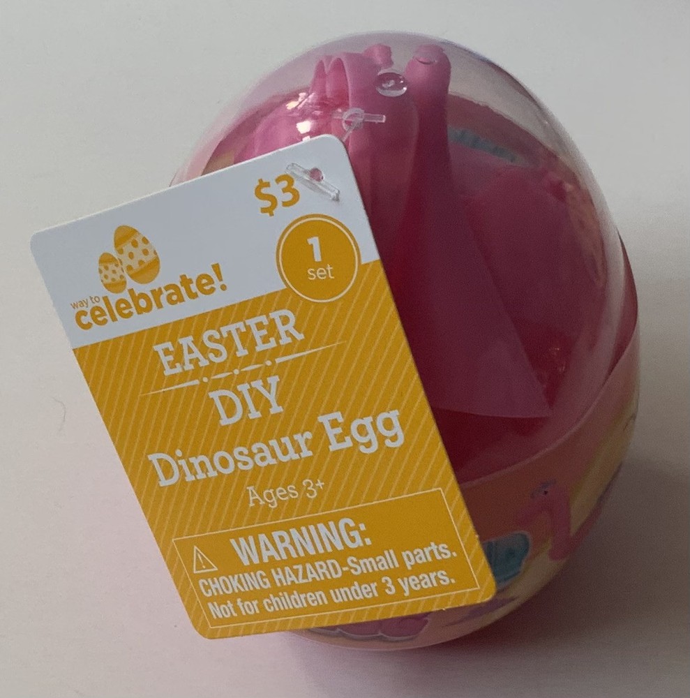 Easter DIY Dinosaur Egg Pink