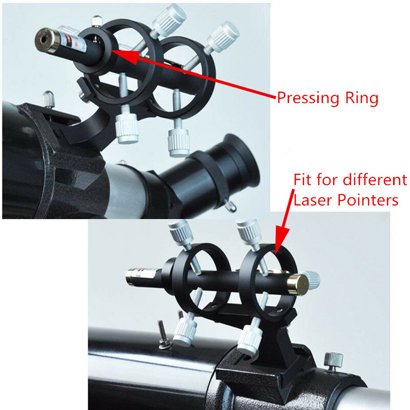 Aluminum Adjustable Laser Pointer Finder Scope Bracket for Astronomical Telescop