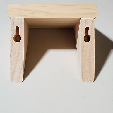 4.75 Inch Unfinished Pine Shelf