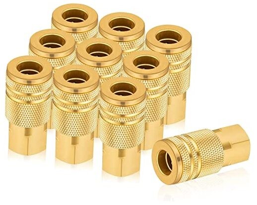 1/4 quick connect fittings,Industrial Air Coupling 10 Pcs, 1/4" Basic Flow