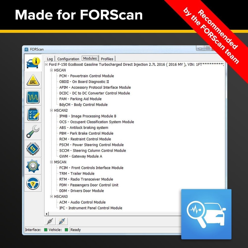 EX FORScan OBD Adapter