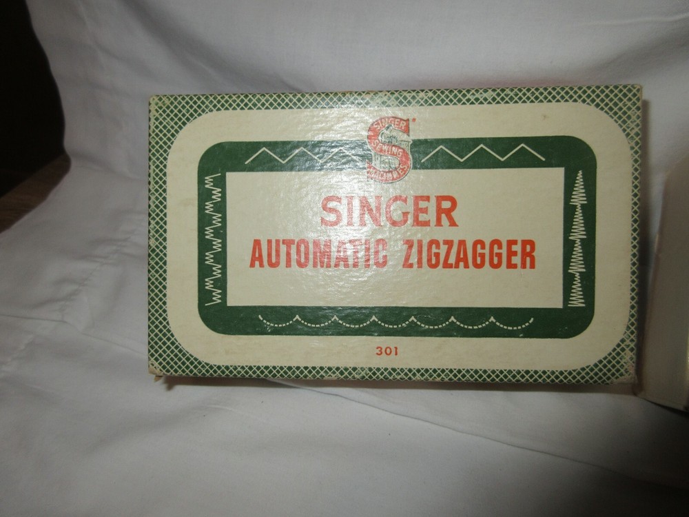 Vintage Singer Automatic Zigzagger Part No. 160986/301 Includes 4 Stitch Pattern