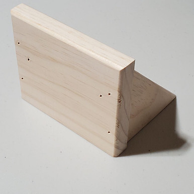 4.75 Inch Unfinished Pine Shelf