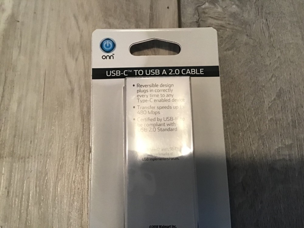 USB Type-C to USB Type-A Cable 2.0 Cable Type C Cable With Reversible Plug 3FT