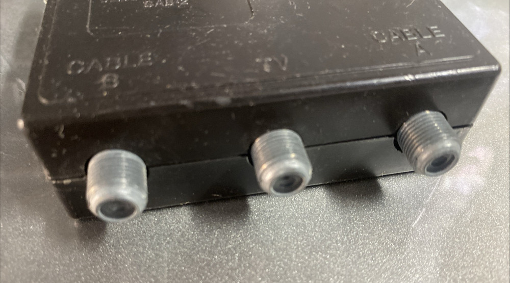 Coaxial A/B Switch A/V Video Selector - Used
