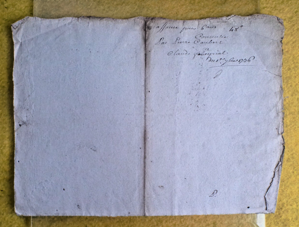LOT OF TWO OLD DOCUMENTS from 1700s