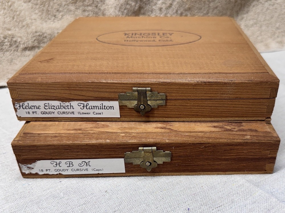 Assorted Type And Stamp Sets - Alpha-numeric & Symbols 1/8” To 1/4”