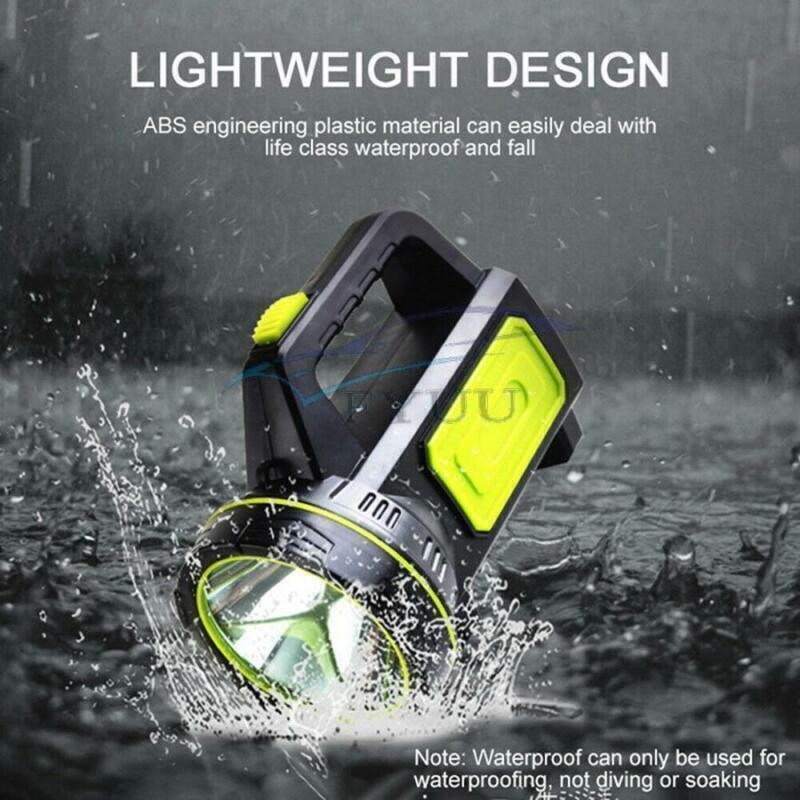 Rechargeable Handheld LED Flashlight Outdoor Super Bright Spotlight Flashlight