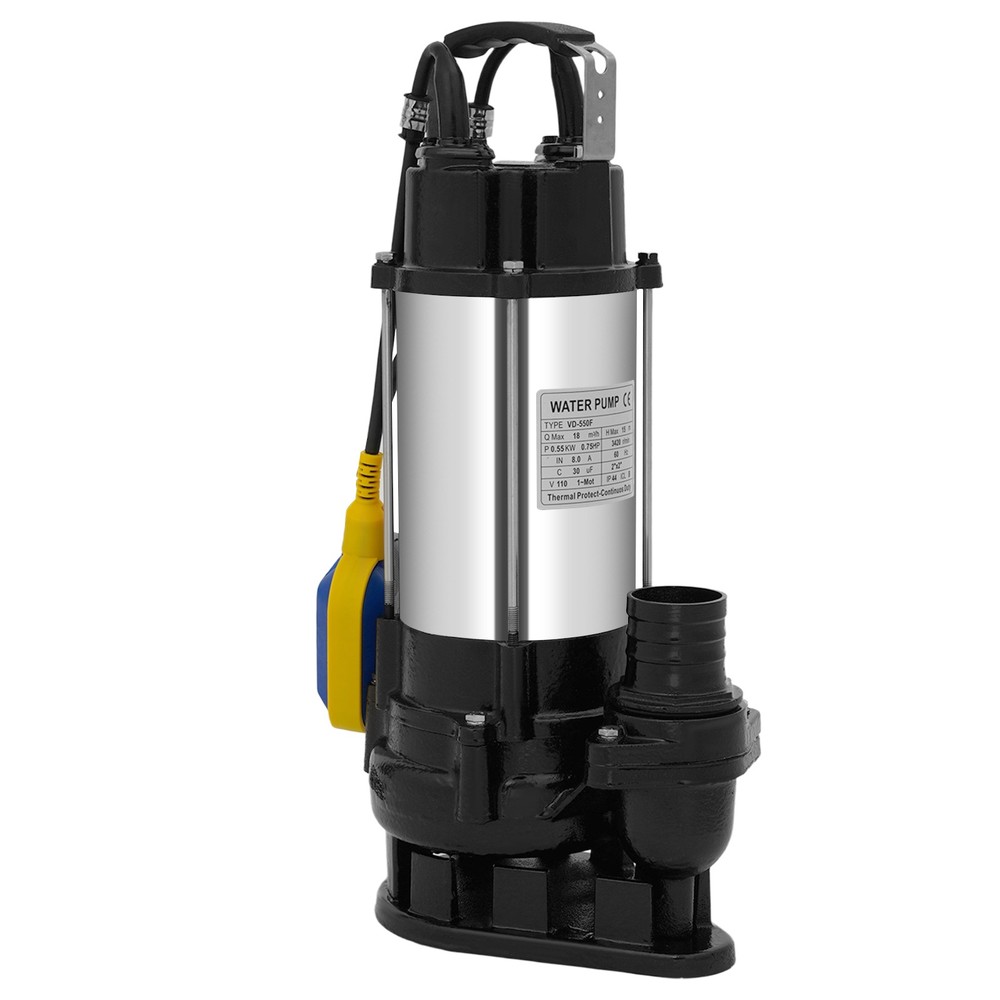 Submersible Pump with Automatic Float Switch, Submersible Pump w/ 2'' Discharge