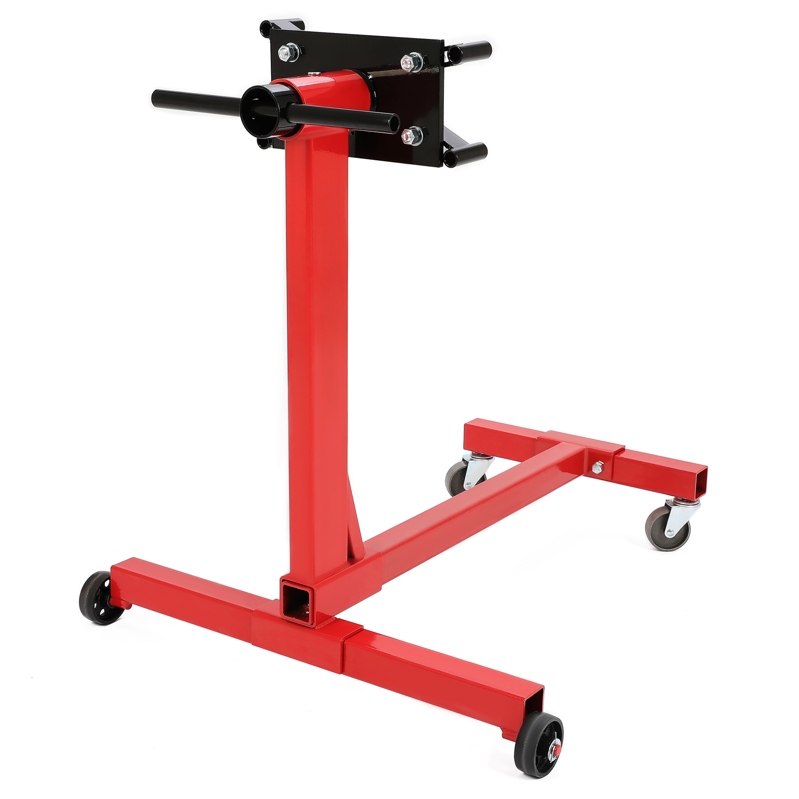 1500LBS Steel Engine Stand 360 Degree Rotating Head Adjustable Mounting Red