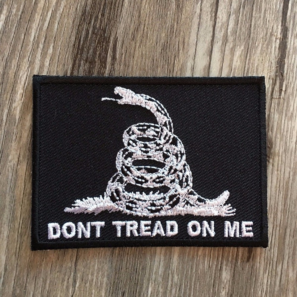 Gadsden Don't Tread On Me Patch, Black & White