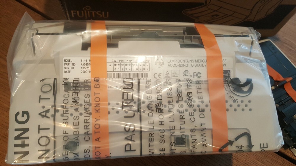 Fujitsu fi-6130 Scanner AC Adapter USB+CD Driver (ZERO count)Full Package in Box