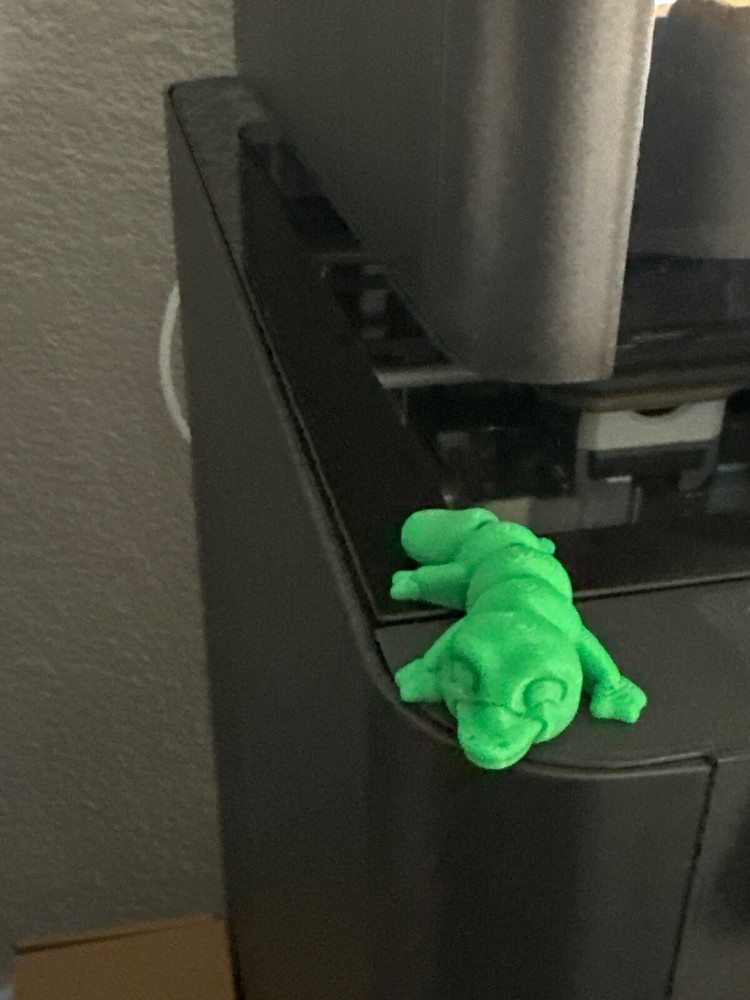 3d mini platypus- green color (new)