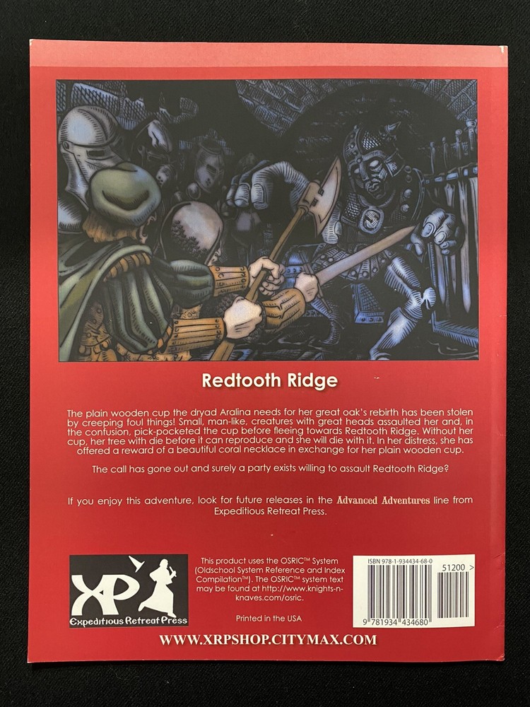 Advanced Adventures Redtooth Ridge Unused