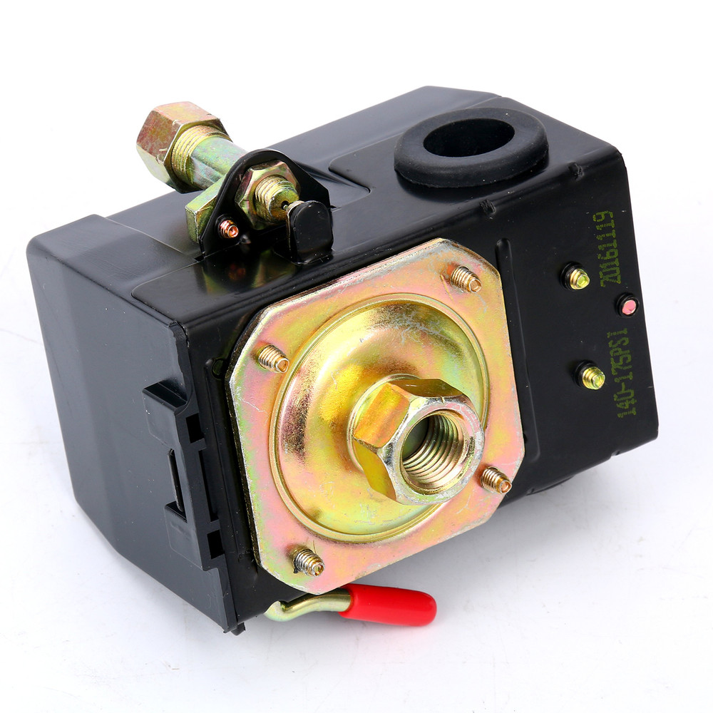 Air Compressor Pressure Switch Control Adjustable Single Port 220V 135-175 Psi