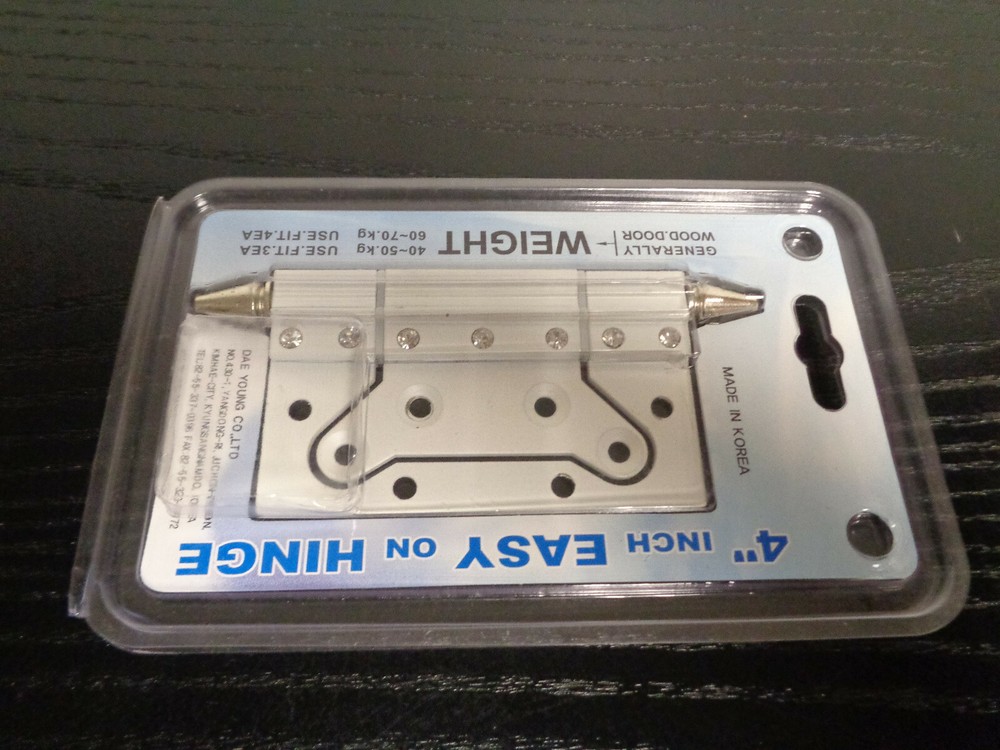 4 INCH Easy On Door Hinge ( Includes One ) " New Open Package " Missing Screws