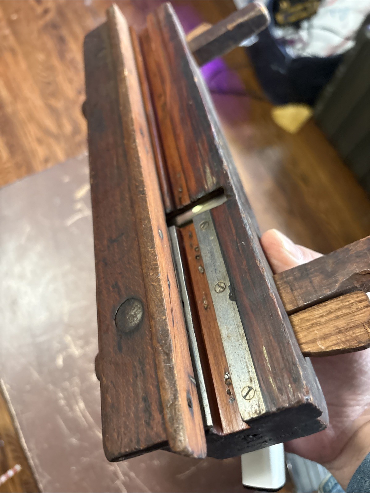 L.R. Spring Antique Wooden Plow Plane