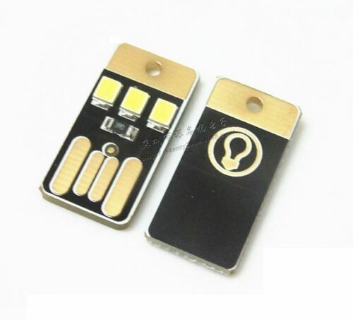 2Pack Super Mini 3-LED USB Tiny Night Light Pocket Lamp for PC Laptop Computer