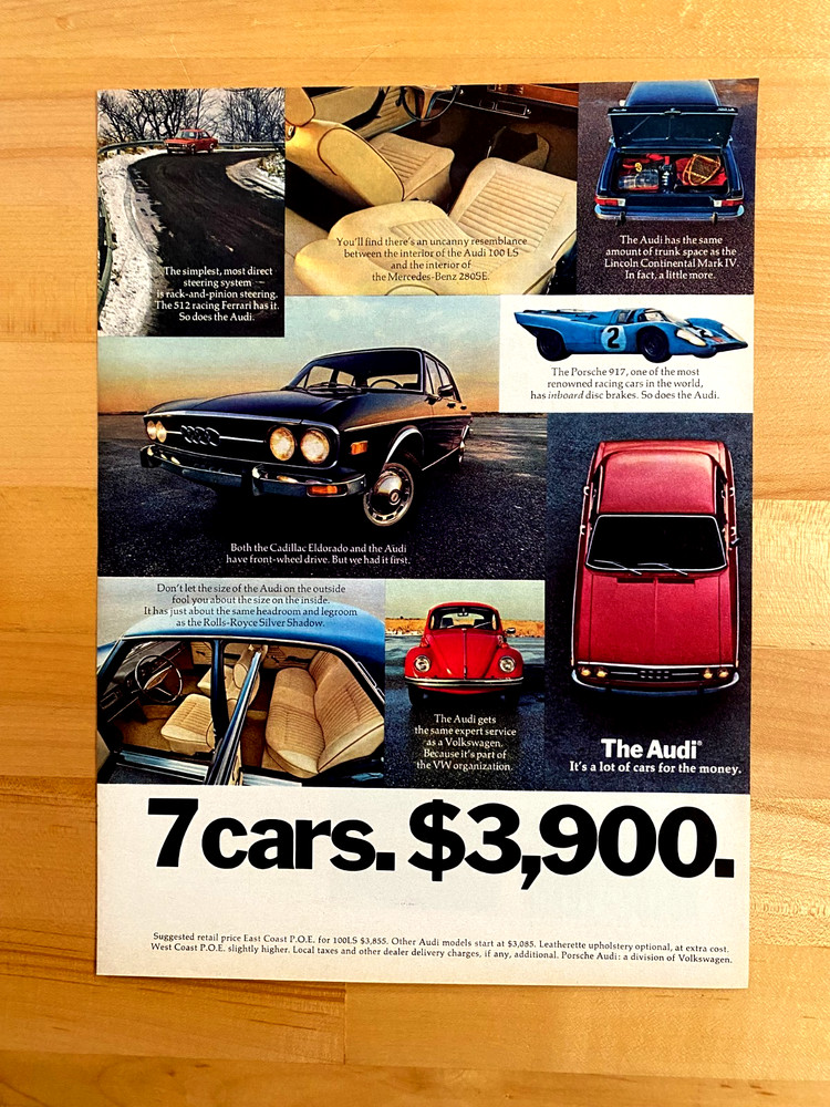 1972 Print Ad Audi