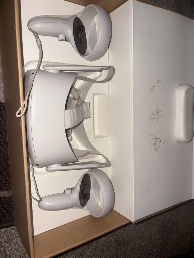 Oculus Quest 2 Meta Standalone VR Headset White, 64GB with Controllers