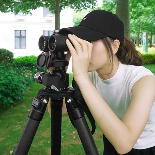 Quick Release Binocular Tripod Adapter, 1/4" Thread, T6061 Aluminum, Arca Compat